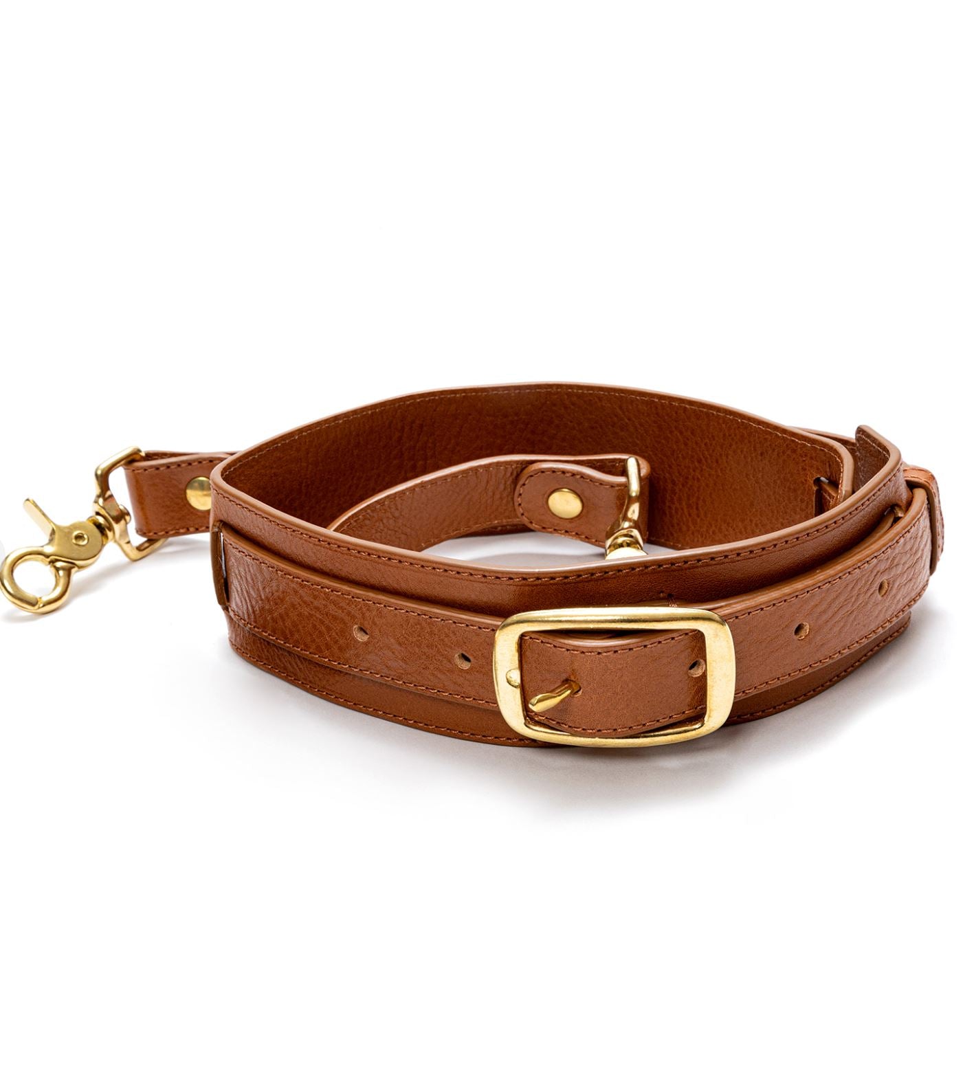 Canvas Duffle Bag - Cognac/Elfenbein Schuhe Atelier Treger