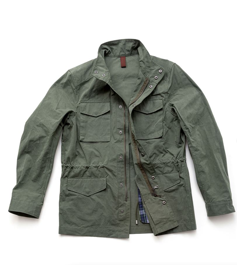 Field Jacket, wasserabweisender Oberstoff - Dunkeloliv Atelier Treger