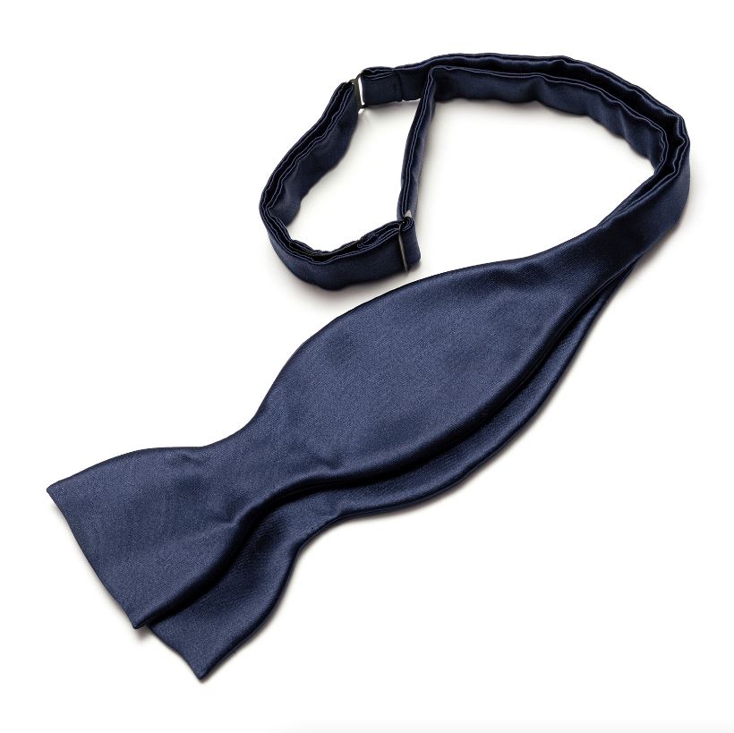 Fliege zum Binden Atelier Treger Marineblau