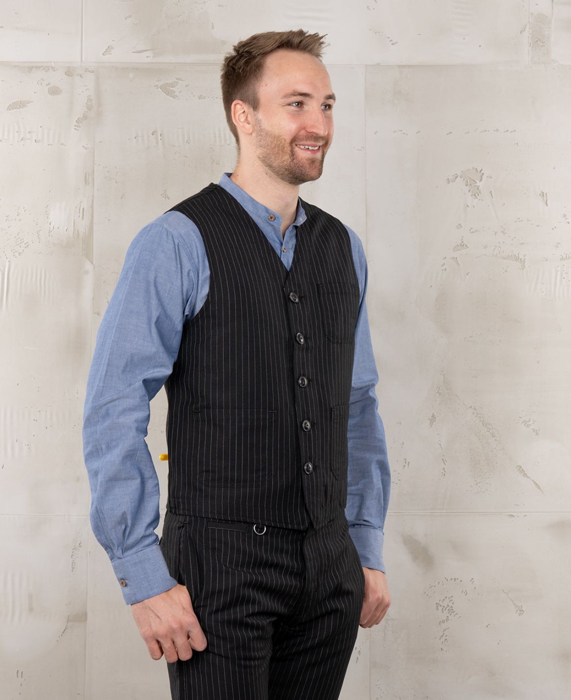 Gilet Chicago black Gilet Atelier Treger
