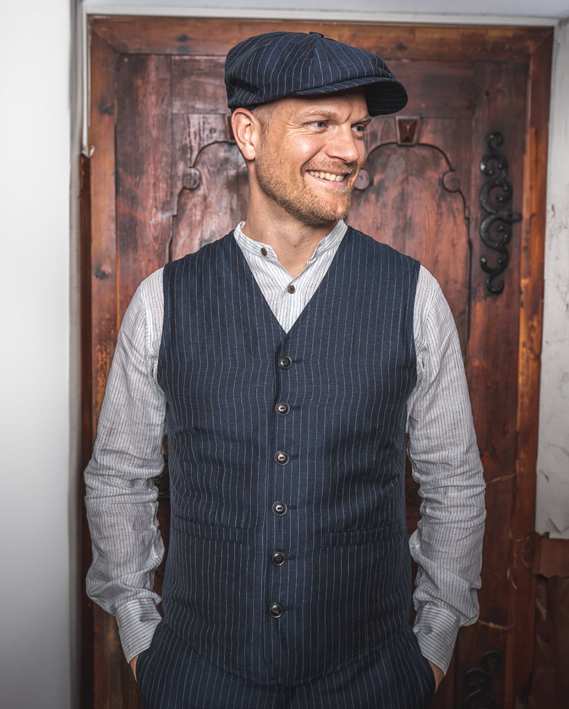 Gilet Chicago Blue Gilet Atelier Treger
