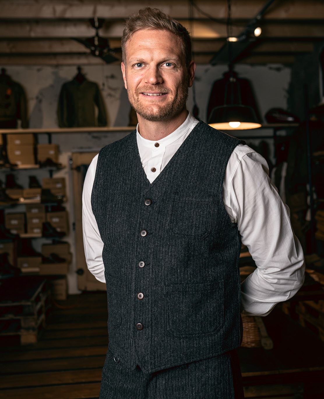 Gilet Glasgow grey Atelier Treger