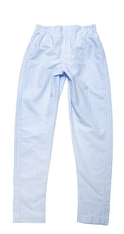 Herren Pyjama mit langen Ärmeln + langer Hose - Blau/Weiss gestreift Atelier Treger