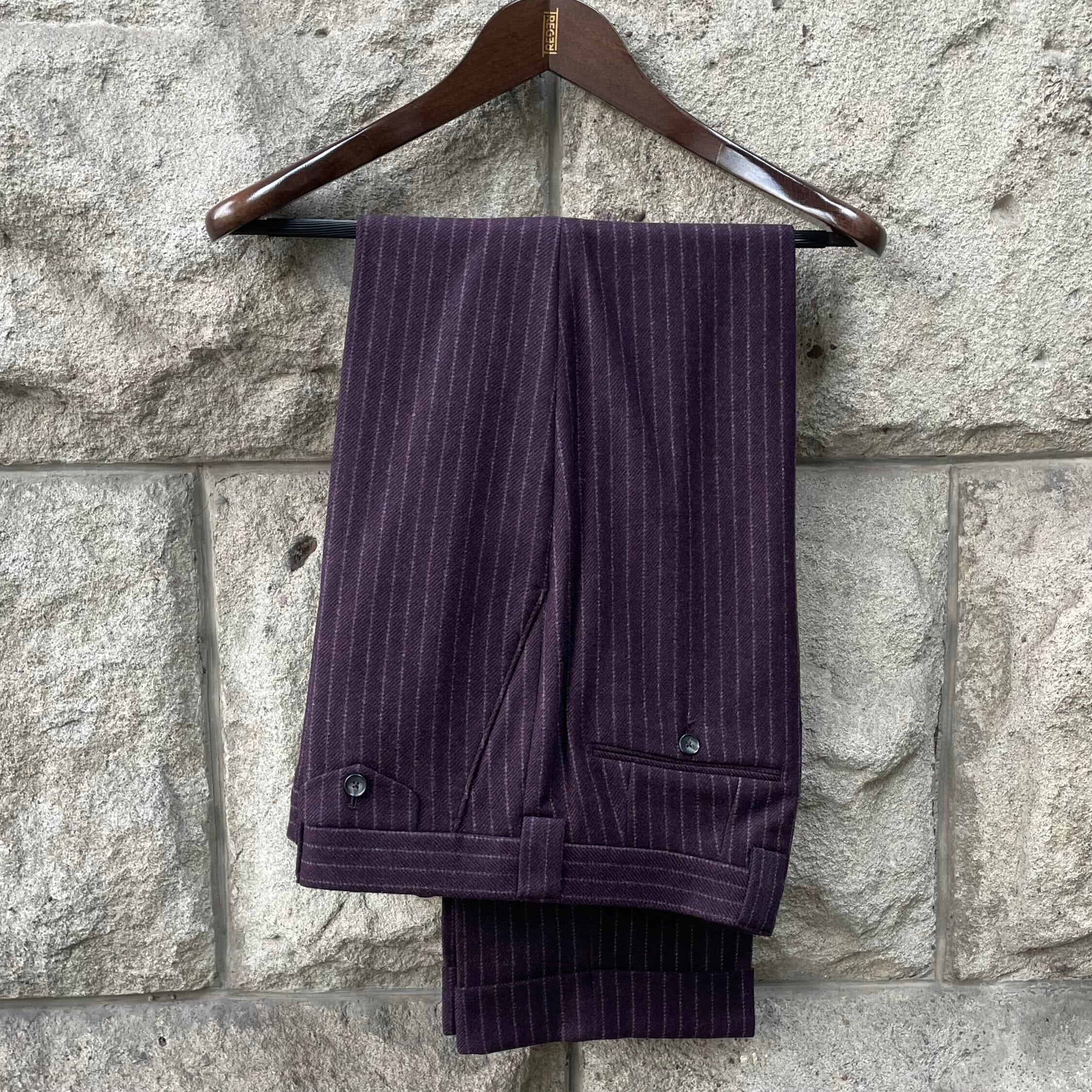 Hose Orlando plum - Schweizer Design Hosen Atelier Treger