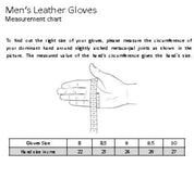 Klassische Herren Lederhandschuhe - Schwarz Atelier Treger