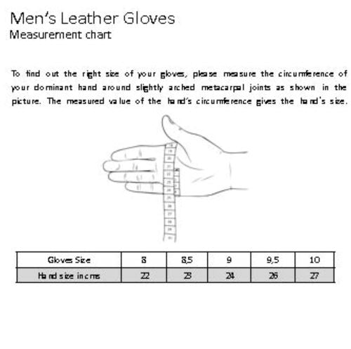 Klassische Herren Lederhandschuhe - Schwarz Atelier Treger