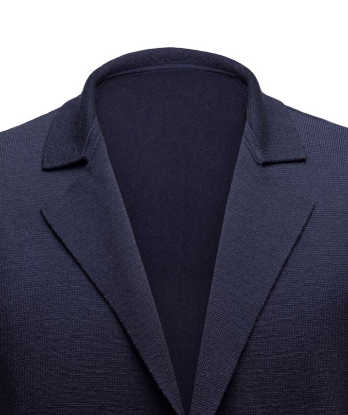 Kopie von Stricksakko Wolle - Marineblau Atelier Treger