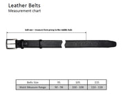 Ledergürtel mit Chrom Schnalle - Cognac Schuhe Atelier Treger