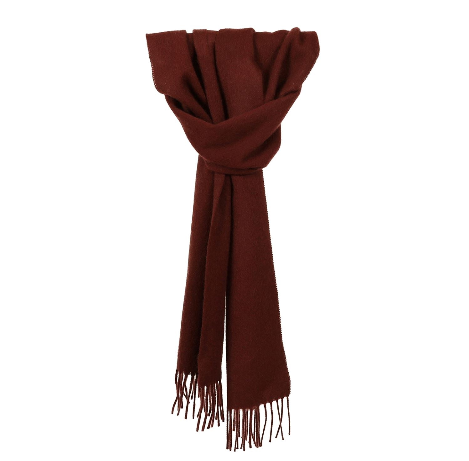 Luxuriöser Schal, 100 % Kaschmir Atelier Treger Bordeaux