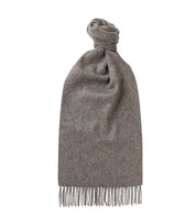 Luxuriöser Schal, 100 % Kaschmir Atelier Treger Grau