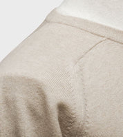 Pullover aus Lammwolle mit Sattelärmeln - Beige Atelier Treger