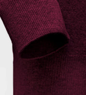 Pullover aus Lammwolle mit Sattelärmeln - Bordeaux Atelier Treger