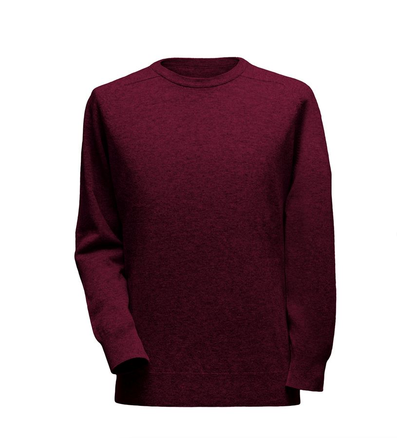 Pullover aus Lammwolle mit Sattelärmeln - Bordeaux Atelier Treger
