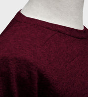 Pullover aus Lammwolle mit Sattelärmeln - Bordeaux Atelier Treger