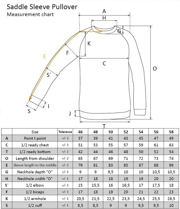 Pullover aus Lammwolle mit Sattelärmeln - Bordeaux Atelier Treger