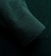Pullover aus Lammwolle mit Sattelärmeln - Flaschengrün Atelier Treger