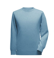 Pullover aus Lammwolle mit Sattelärmeln - Hellblau Atelier Treger