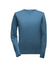 Pullover mit V-Ausschnitt - Air Force Blau Atelier Treger