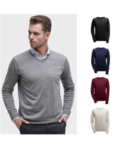Pullover mit V-Ausschnitt - Anthrazit Atelier Treger