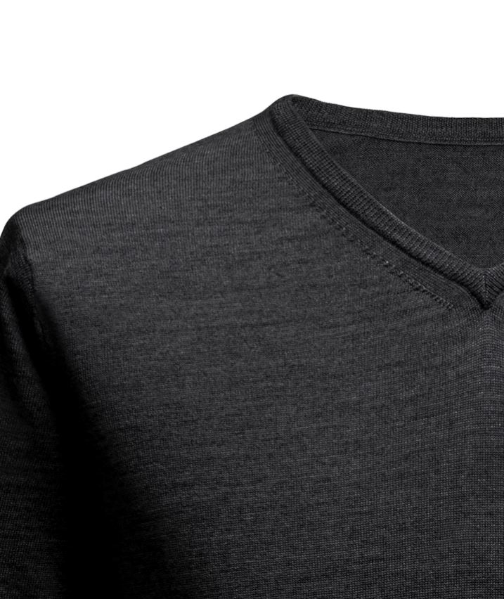 Pullover mit V-Ausschnitt - Anthrazit Atelier Treger