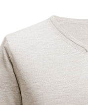 Pullover mit V-Ausschnitt - Beige Atelier Treger