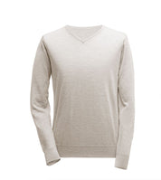 Pullover mit V-Ausschnitt - Beige Atelier Treger