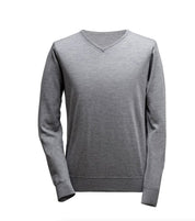 Pullover mit V-Ausschnitt - Hellgrau Atelier Treger