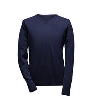 Pullover mit V-Ausschnitt - Marineblau Atelier Treger