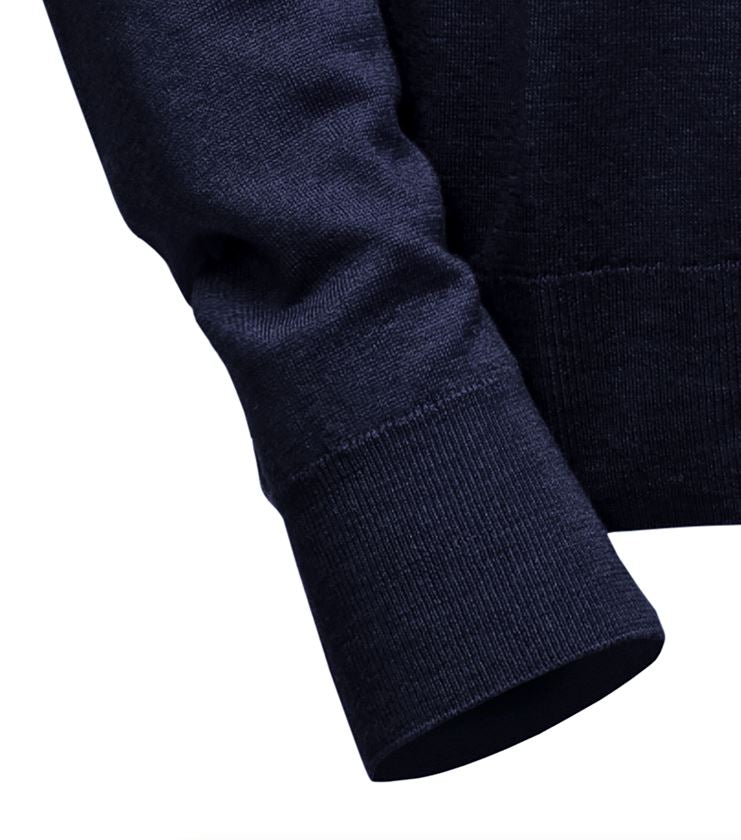 Pullover mit V-Ausschnitt - Marineblau Atelier Treger
