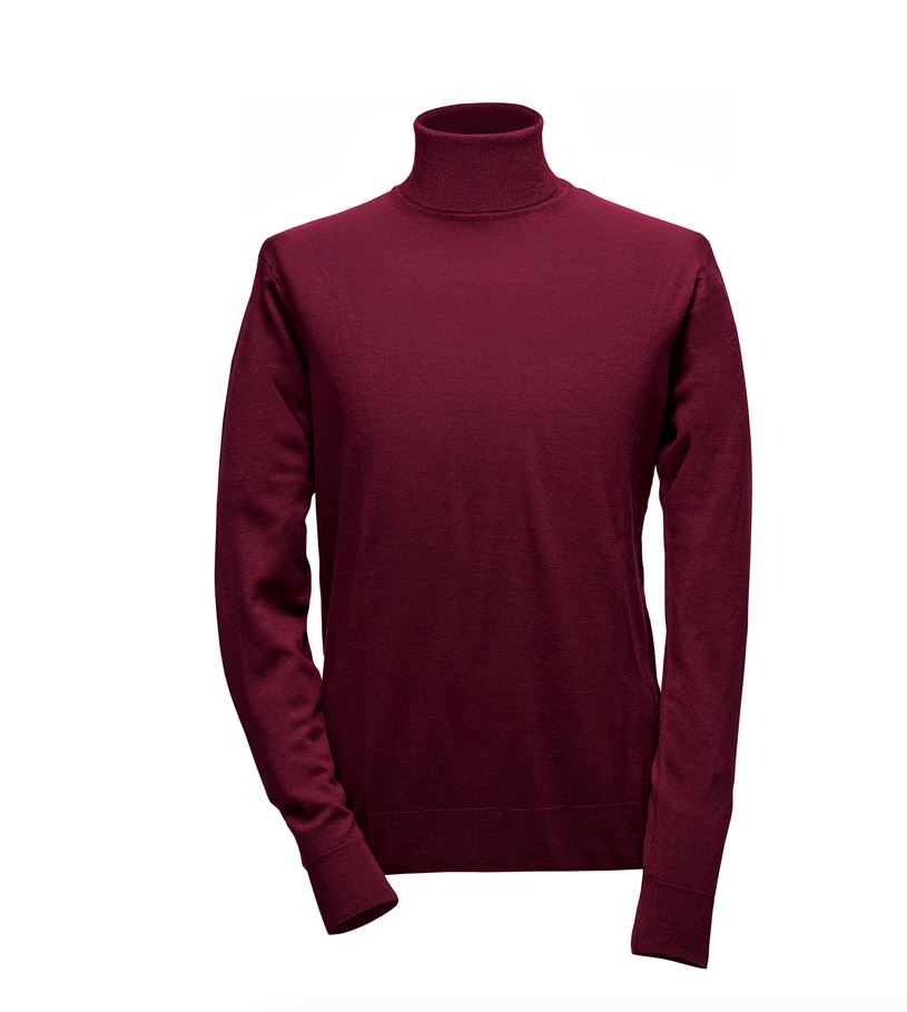 Rollkragenpullover - Burgund Atelier Treger