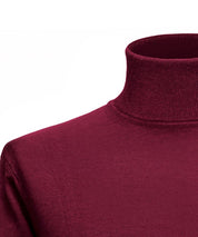 Rollkragenpullover - Burgund Atelier Treger