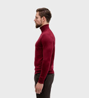 Rollkragenpullover - Burgund Atelier Treger