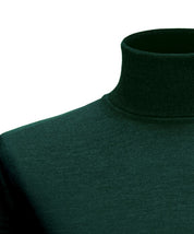 Rollkragenpullover - Flaschengrün Atelier Treger