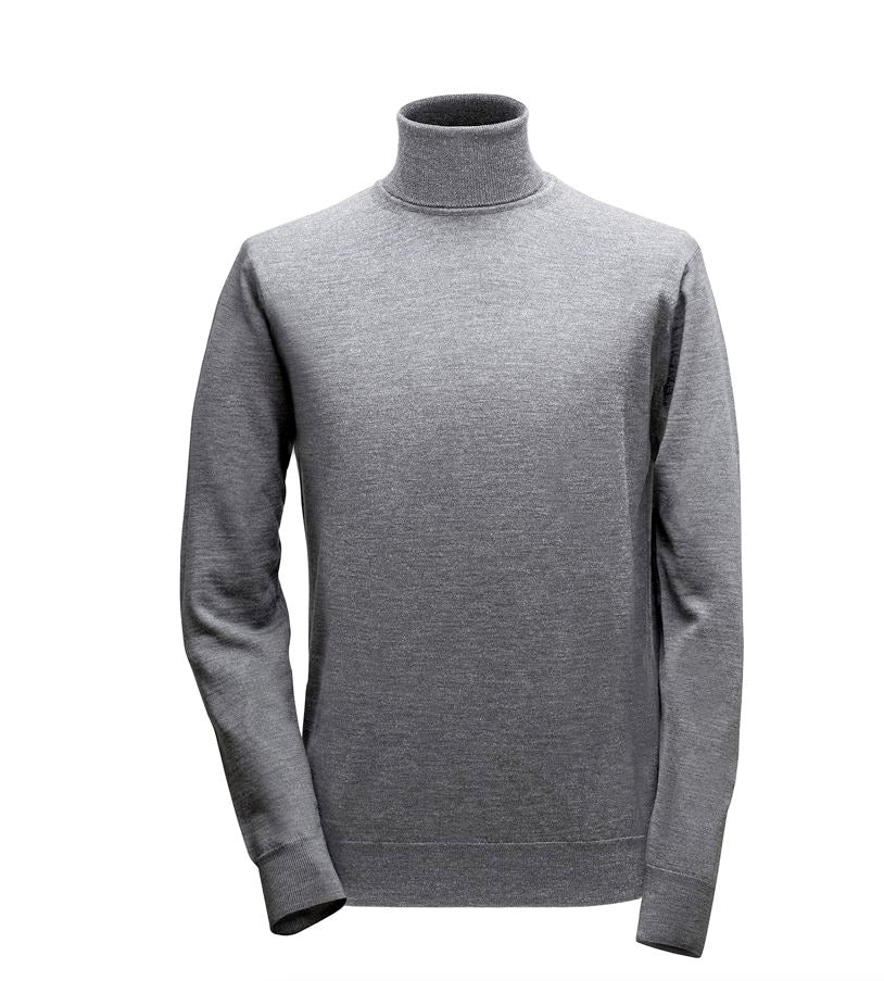 Rollkragenpullover - Hellgrau Atelier Treger