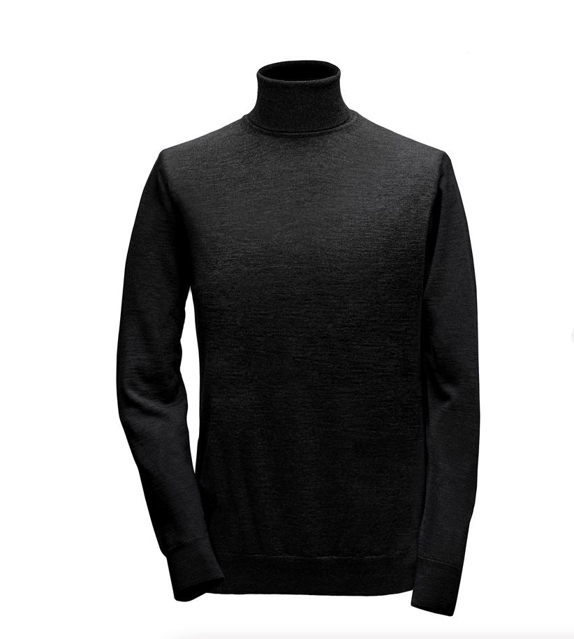 Rollkragenpullover - Schwarz Atelier Treger