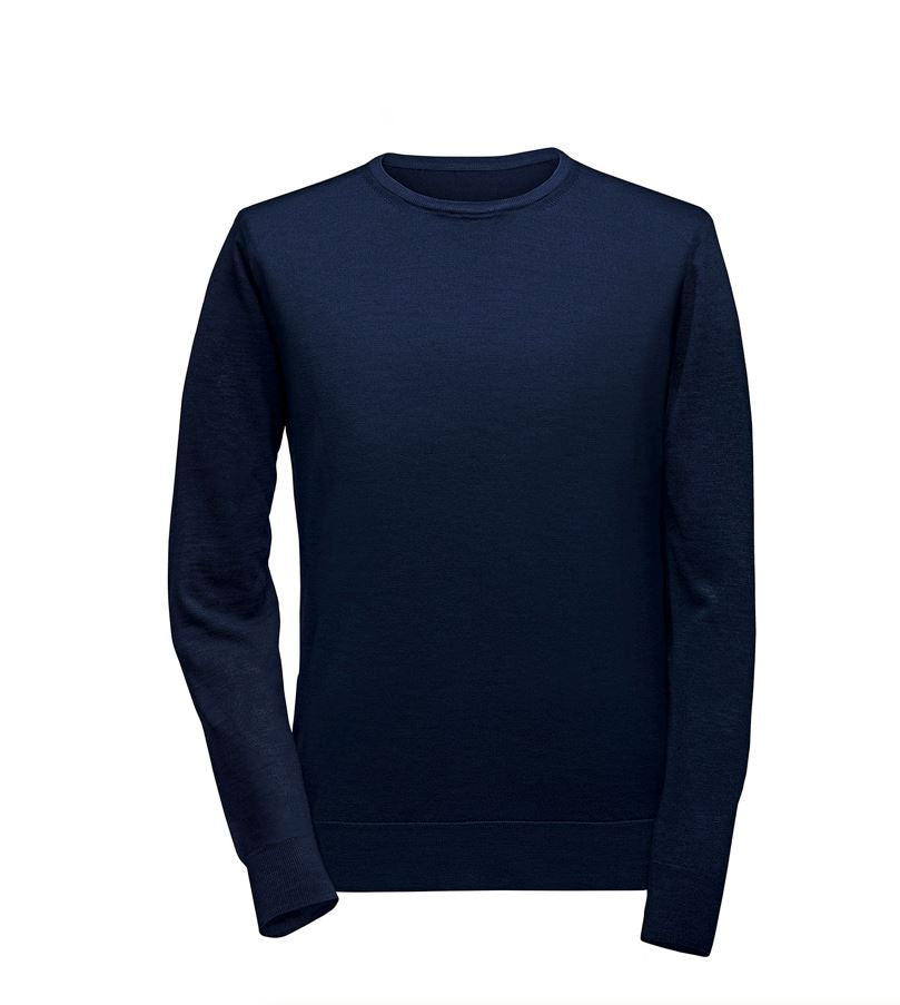 Rundhalspullover - Marineblau Atelier Treger