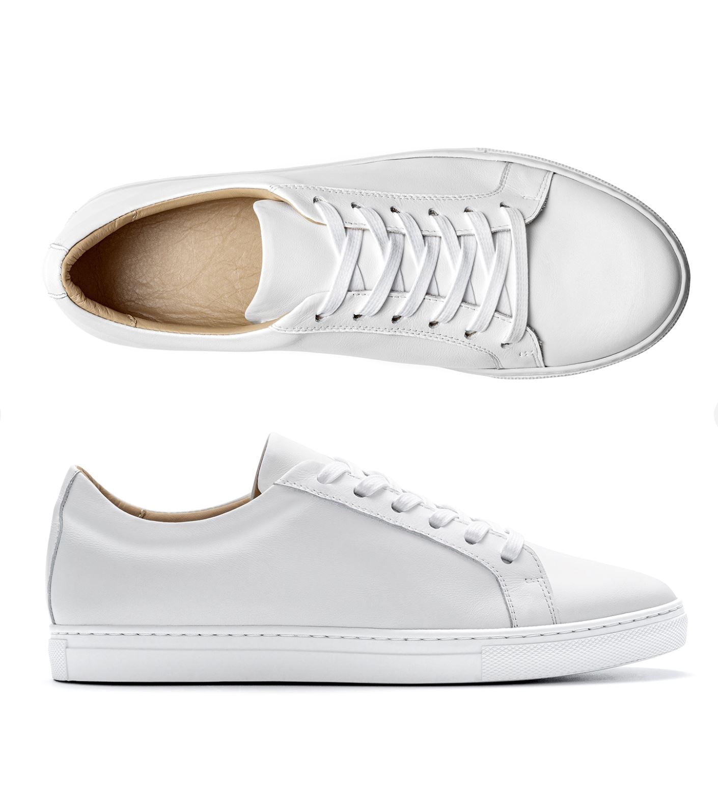 Sneaker klassisch - Weiss Schuhe Atelier Treger