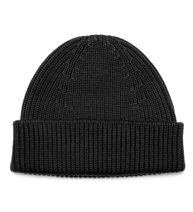 Strickmütze Beani - Navy Atelier Treger Schwarz
