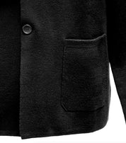 Stricksakko Wolle - Schwarz Atelier Treger