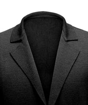 Stricksakko Wolle - Schwarz Atelier Treger