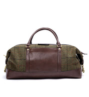 Tweed Duffle Bag - Dunkelbraun / Grün Tweed Schuhe Atelier Treger