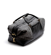 Tweed Duffle Bag - Schwarz/Grau Donegal Schuhe Atelier Treger
