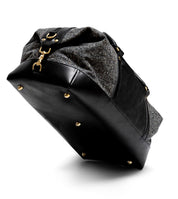 Tweed Duffle Bag - Schwarz/Grau Donegal Schuhe Atelier Treger