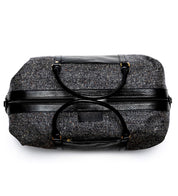 Tweed Duffle Bag - Schwarz/Grau Donegal Schuhe Atelier Treger