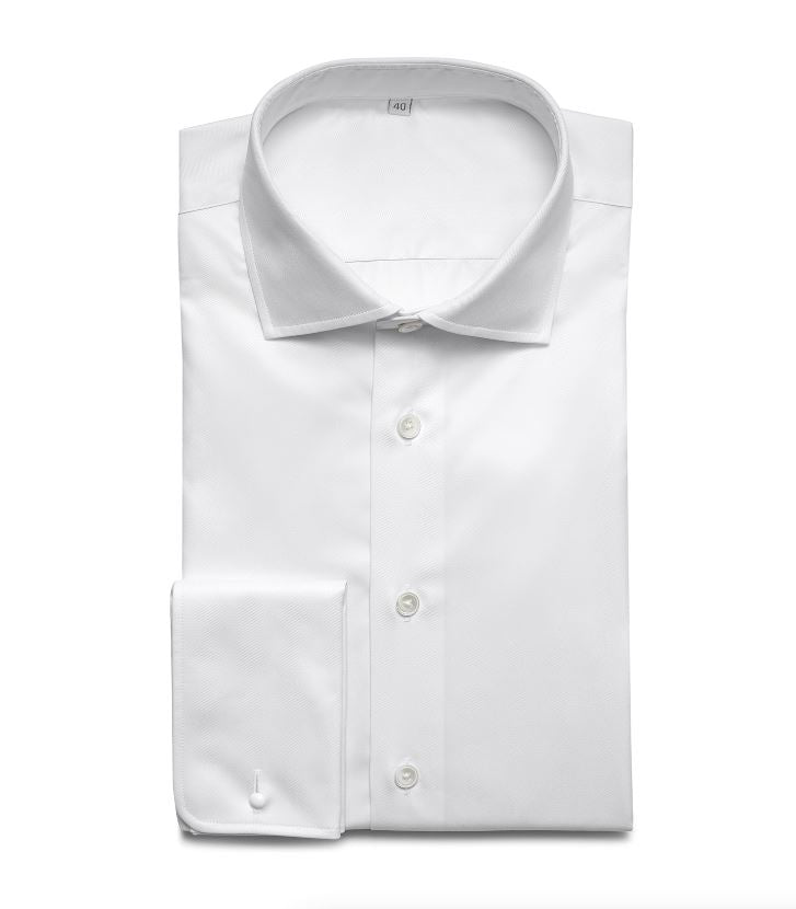 Twill Business Hemd, Doppelmanschette Atelier Treger
