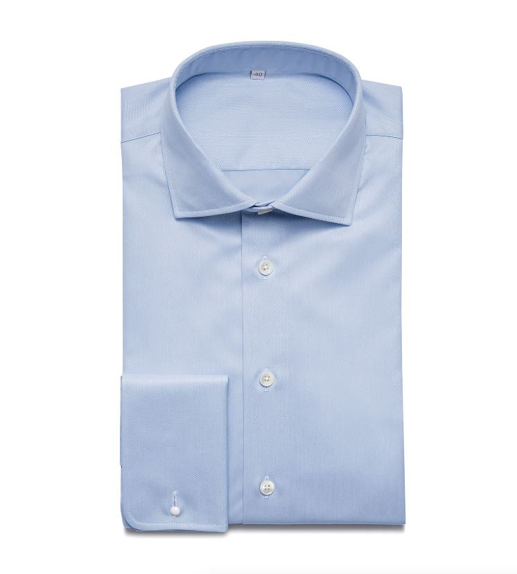 Twill Business Hemd, Doppelmanschette Atelier Treger