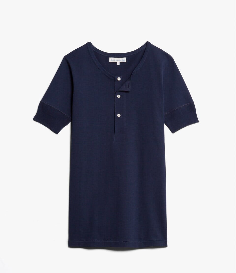 Shirt kurzarm - Farbe dunkelblau Atelier Treger