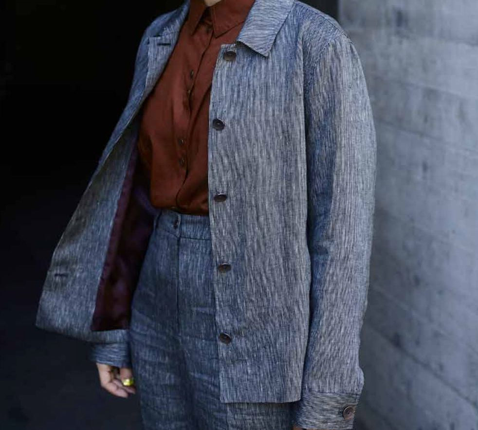 Blouson Lou Linen Woman - Schweizer Design Atelier Treger 