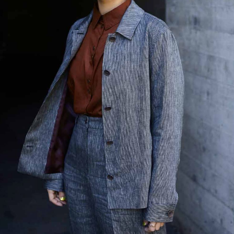 Blouson Lou Linen Woman - Schweizer Design Atelier Treger 