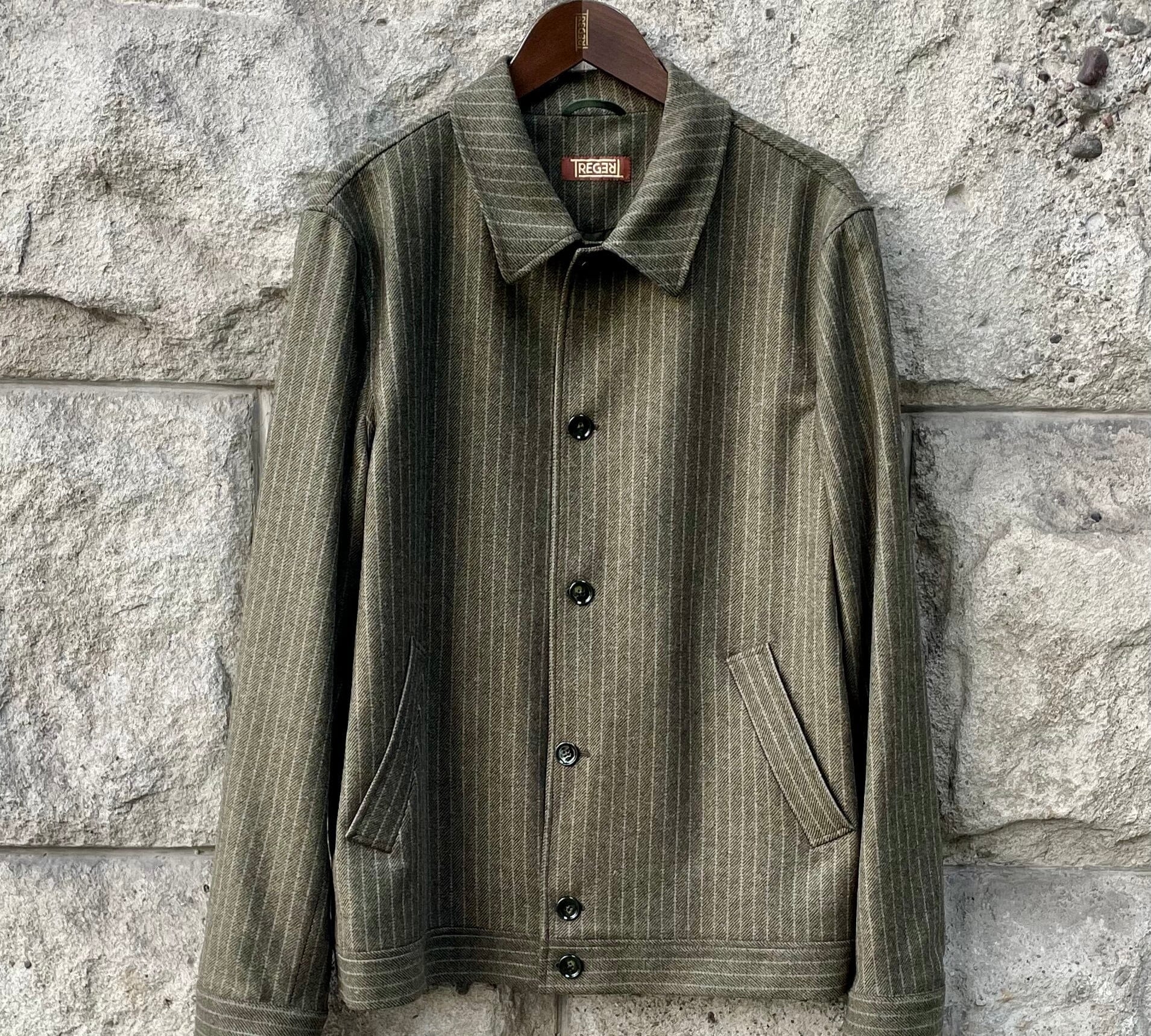 Blouson Orlando oliv - Schweizer Design Atelier Treger 